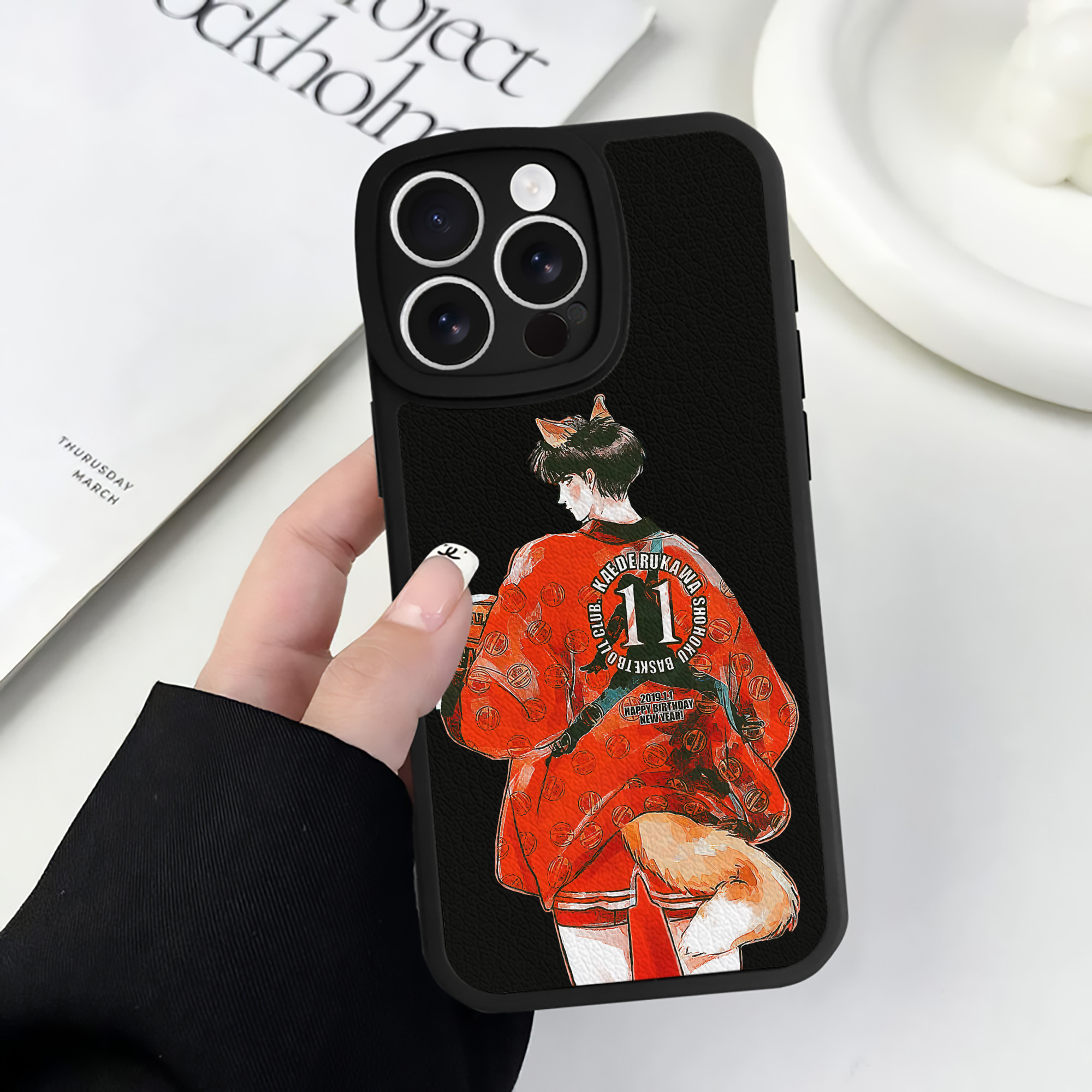 （画像用） SLAM DUNK／スラムダンク 【iPhone 16シリーズ対応】シリコンスマホケース（レザー調） 材質：シリコン